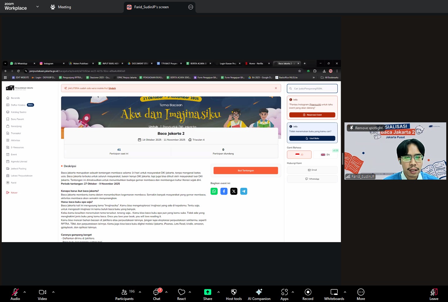 Sosialisasi Baca Jakarta Tahap II Tahun 2025